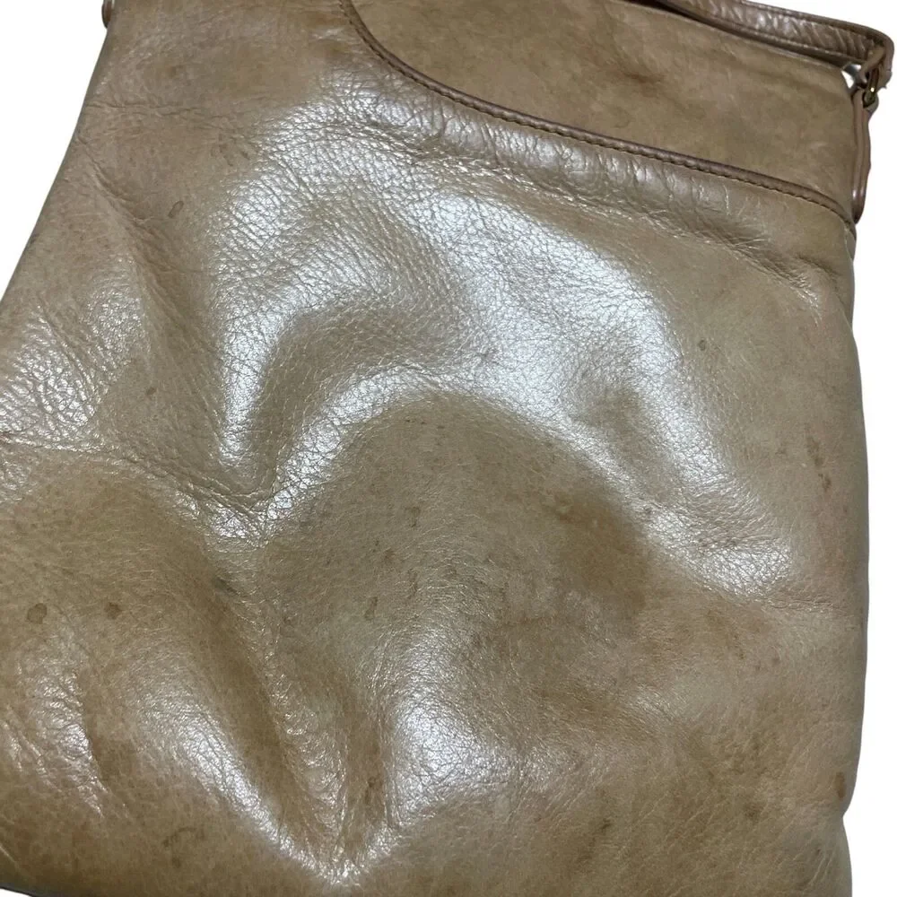Margot Tan Leather Cross Body Handbag Adjustable Strap‎ (read description)